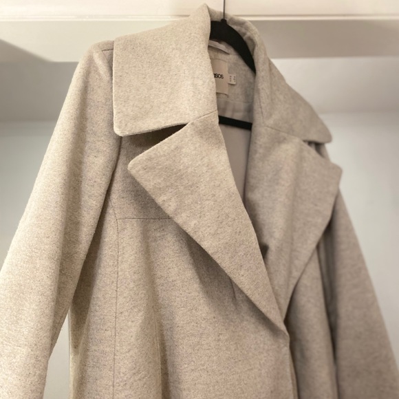 ASOS Grey A line Jacket Size 10 - Picture 2 of 3